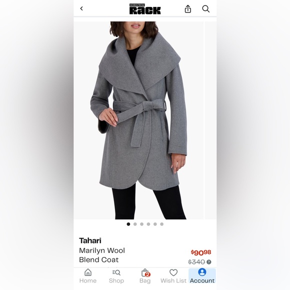 Tahari Women's Gray Cape Jacket - Picture 12 of 14